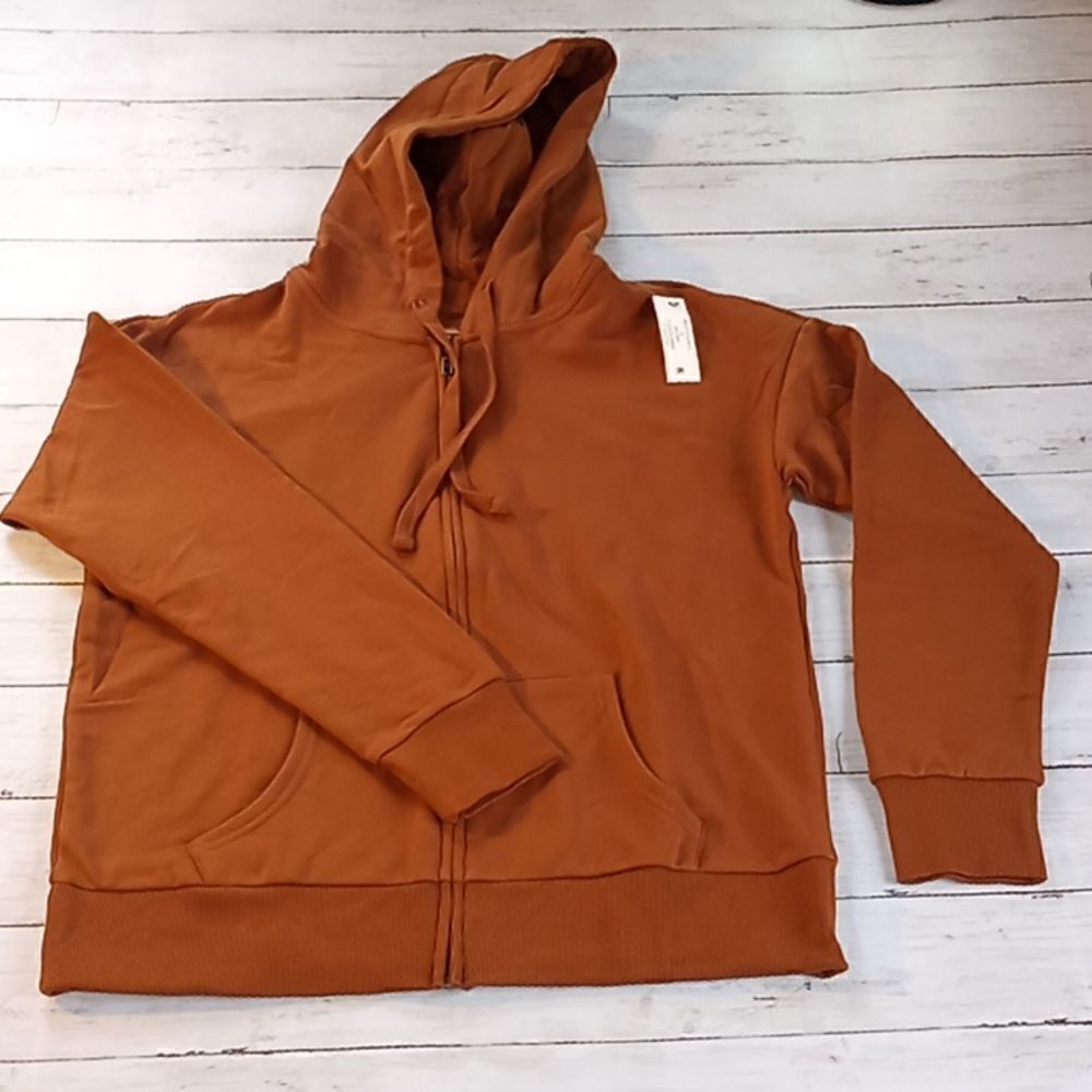 Women's Zip Hoodie Sweatshirt Jacket Coat Top Size S